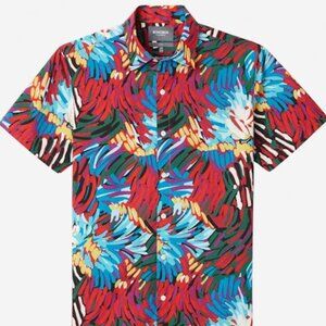 Red Bonobos Amalfi Premium Short Sleeve Shirt, SLIM FIT M